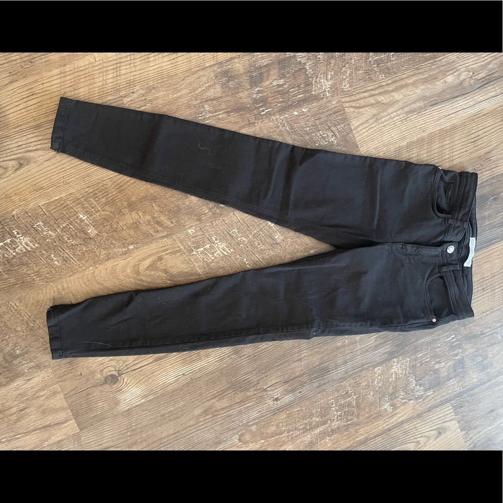 Zara Z1975 basic denim - black skinny jeans